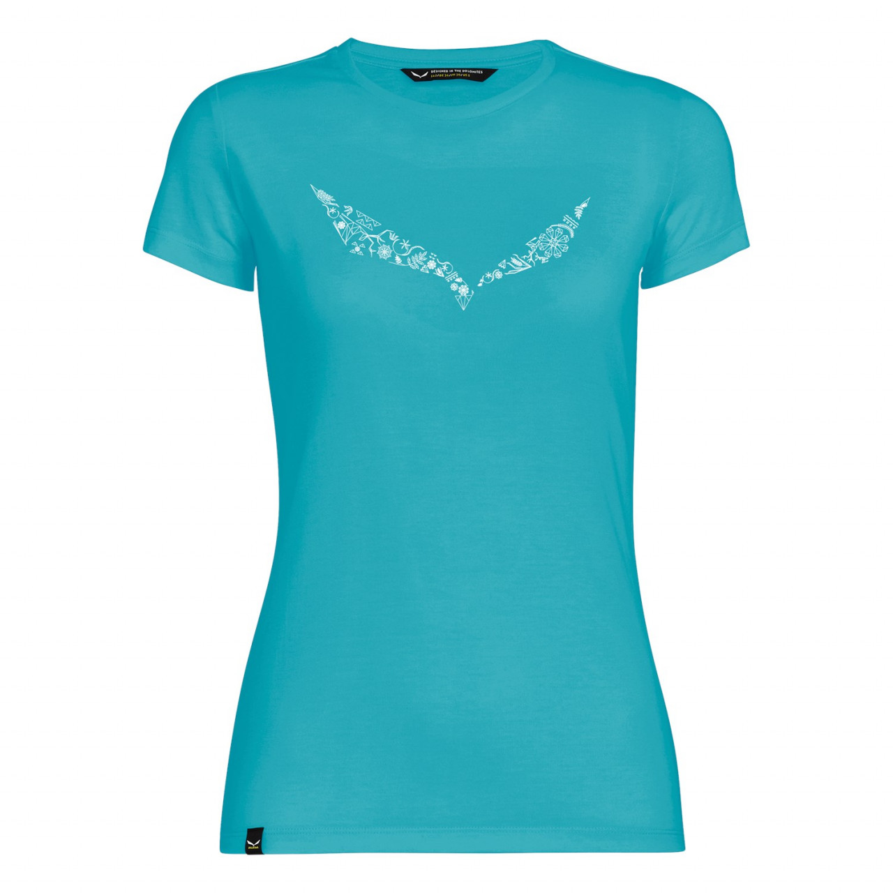 T-Shirts Salewa Solidlogo Dri-Release® Mulher Azuis 703NRMUBY